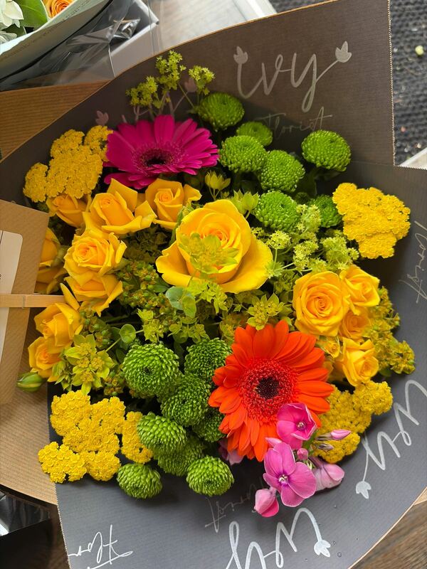 Flowers delivered to customer