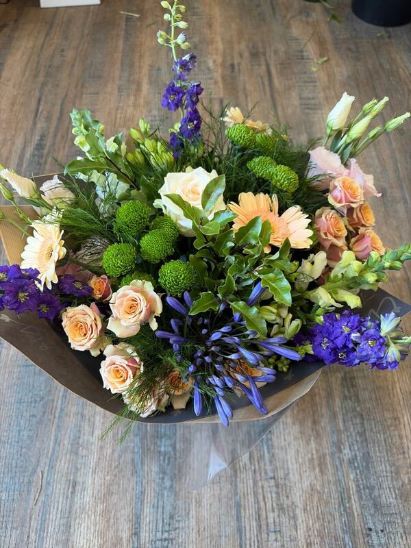 Flowers delivered to customer