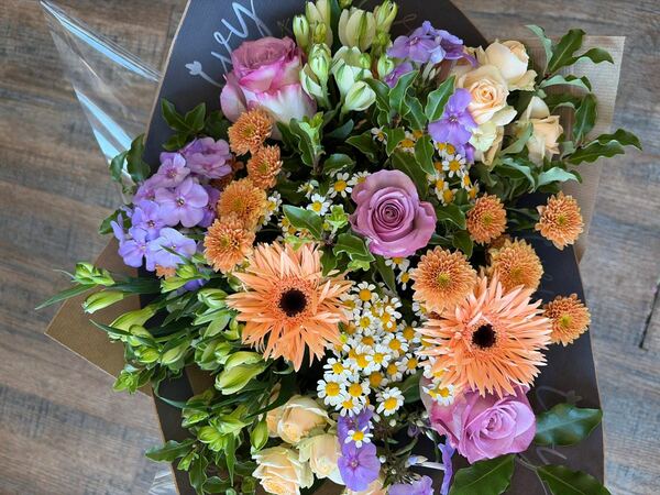 Flowers delivered to customer