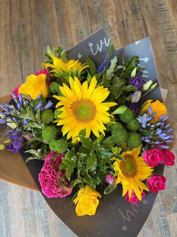 Flowers delivered to customer