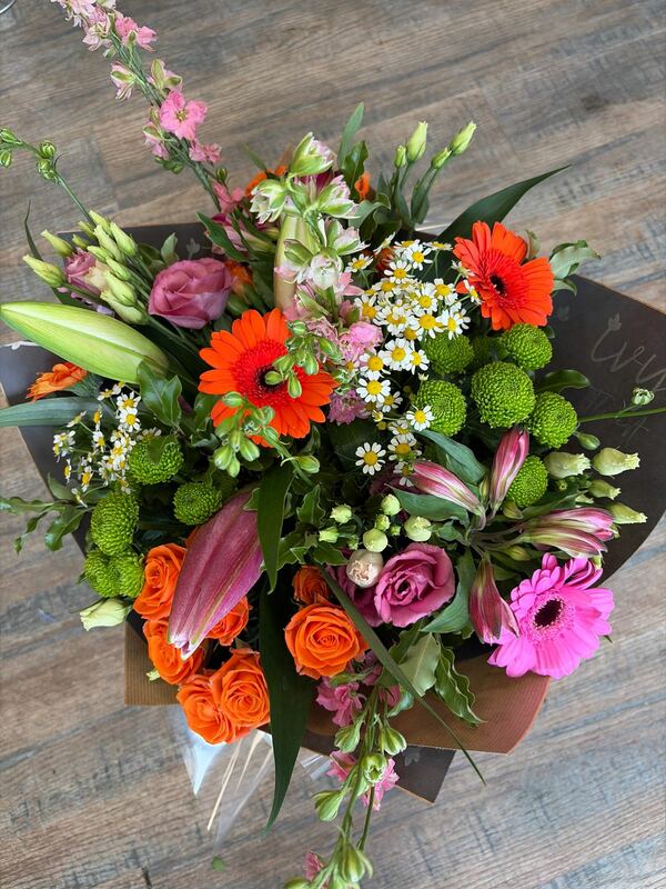 Flowers delivered to customer