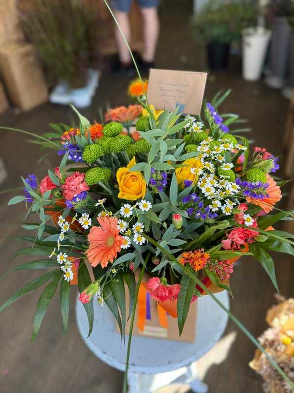 Flowers delivered to customer