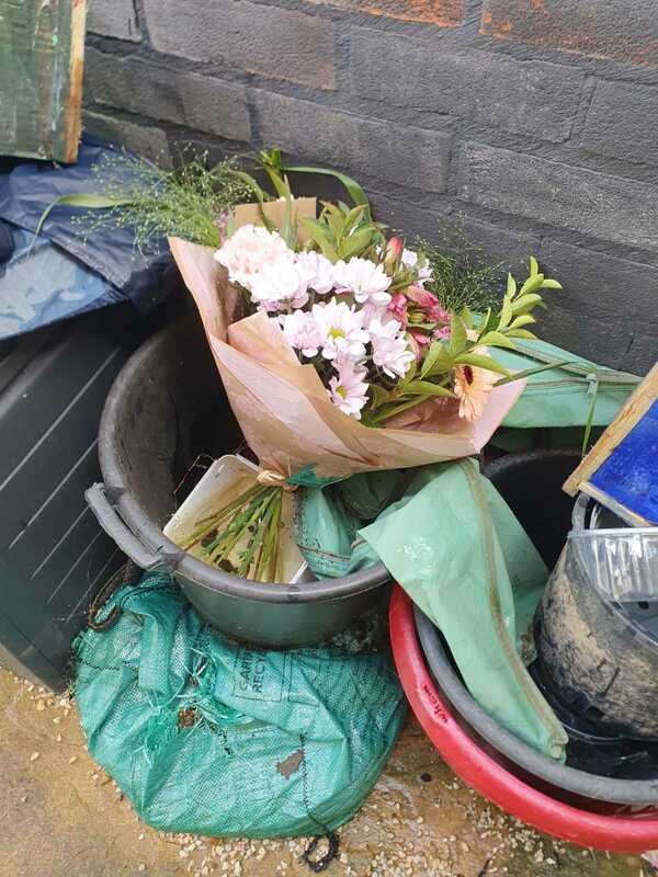 Flowers delivered to customer