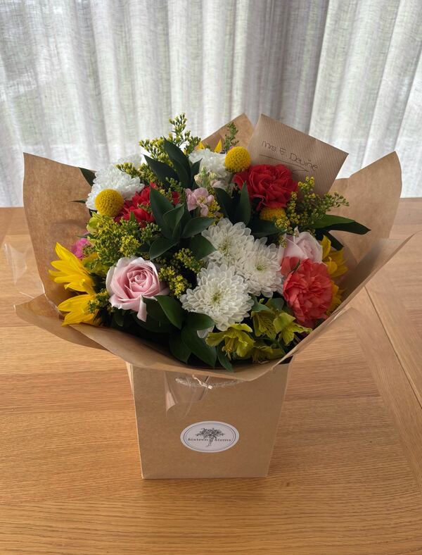 Flowers delivered to customer