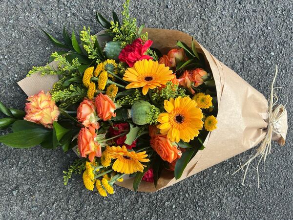 Flowers delivered to customer