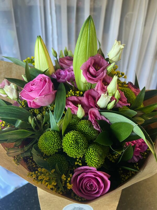 Flowers delivered to customer