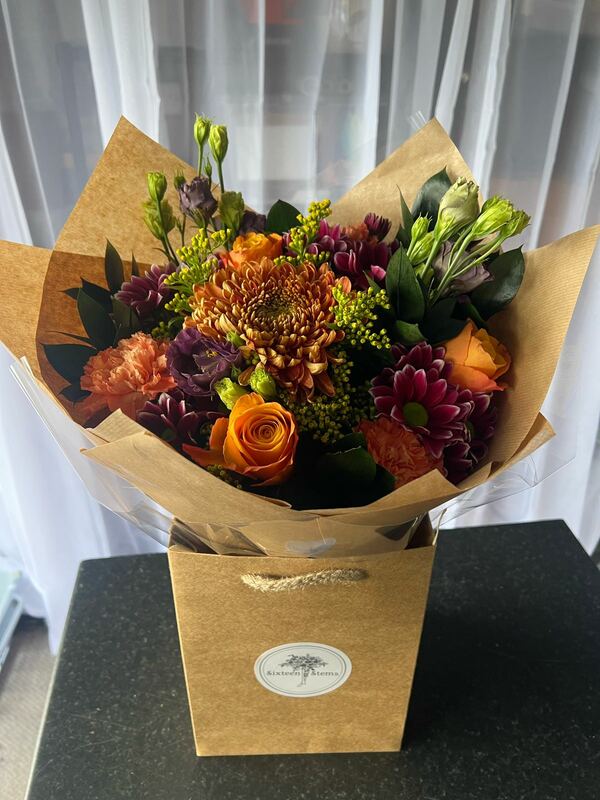 Flowers delivered to customer