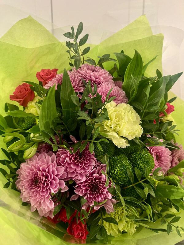 Flowers delivered to customer