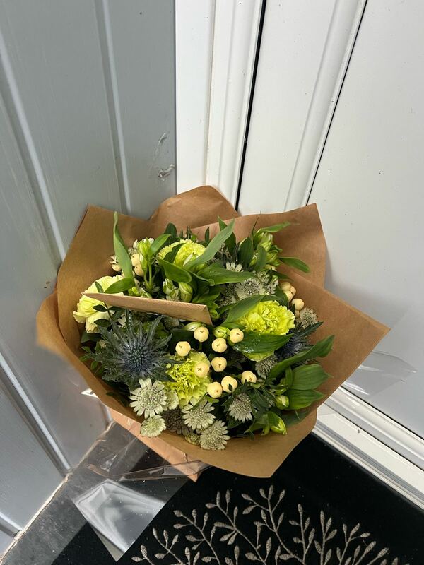 Flowers delivered to customer