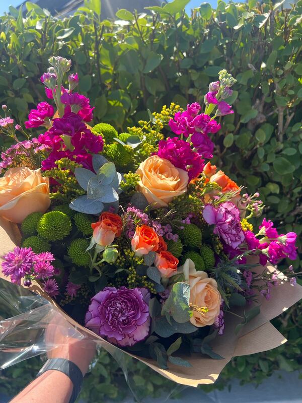 Flowers delivered to customer