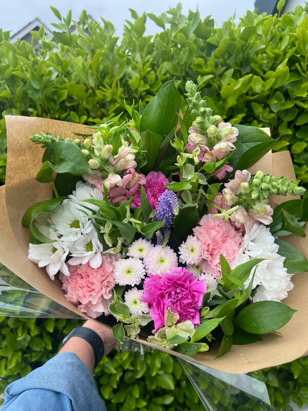 Flowers delivered to customer