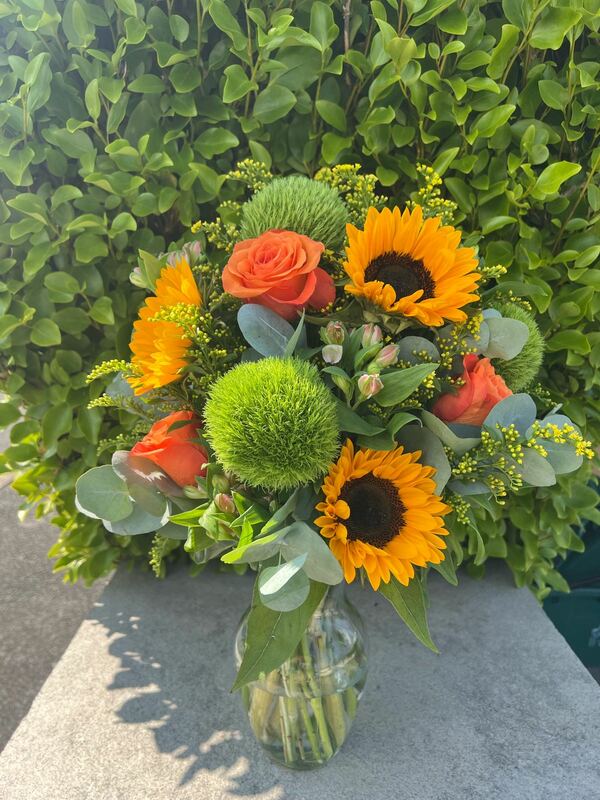 Flowers delivered to customer