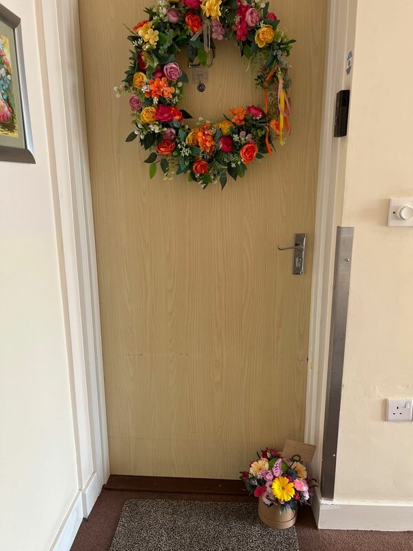 Flowers delivered to customer