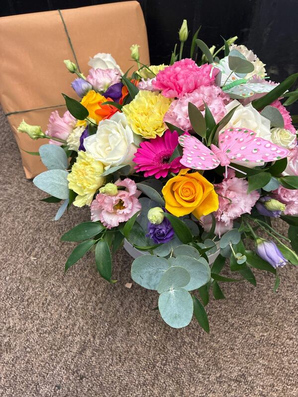 Flowers delivered to customer