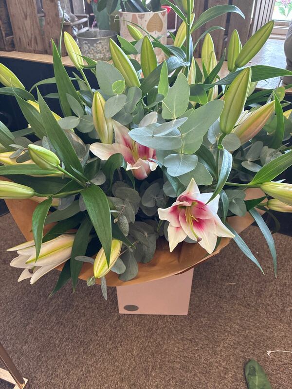 Flowers delivered to customer