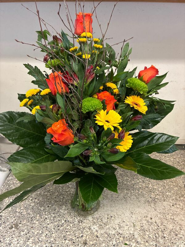 Flowers delivered to customer