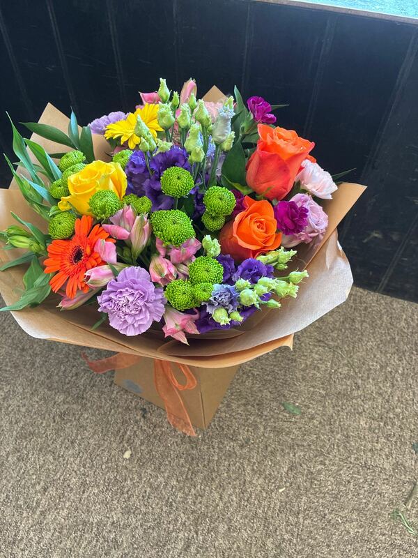 Flowers delivered to customer