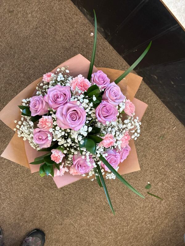 Flowers delivered to customer