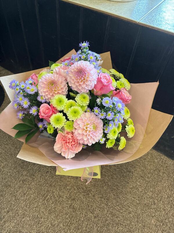 Flowers delivered to customer