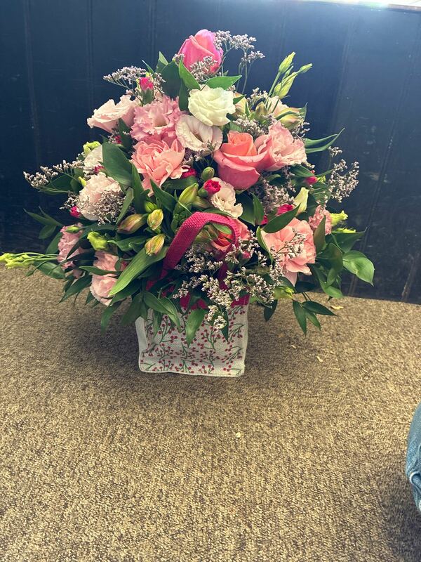 Flowers delivered to customer
