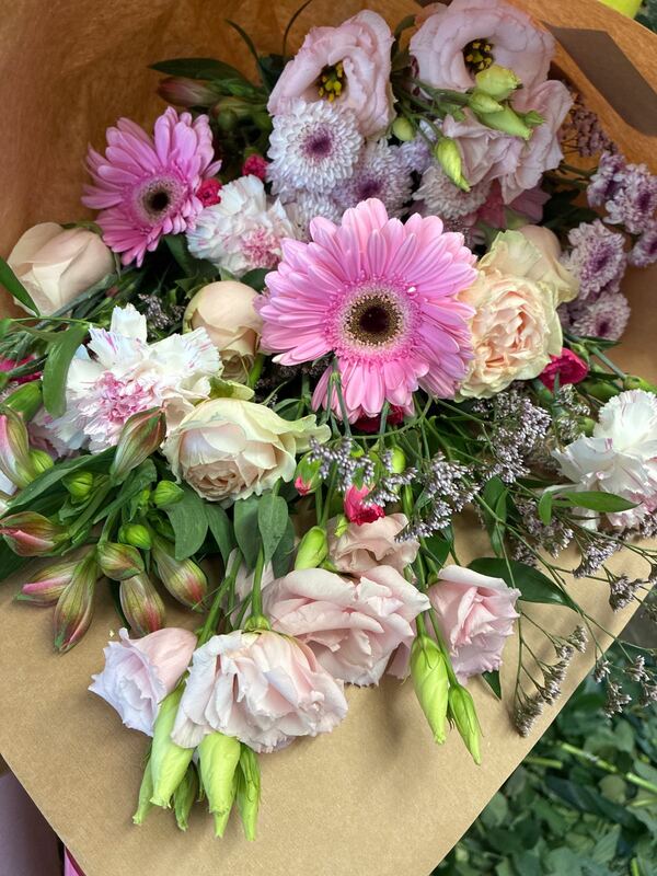Flowers delivered to customer