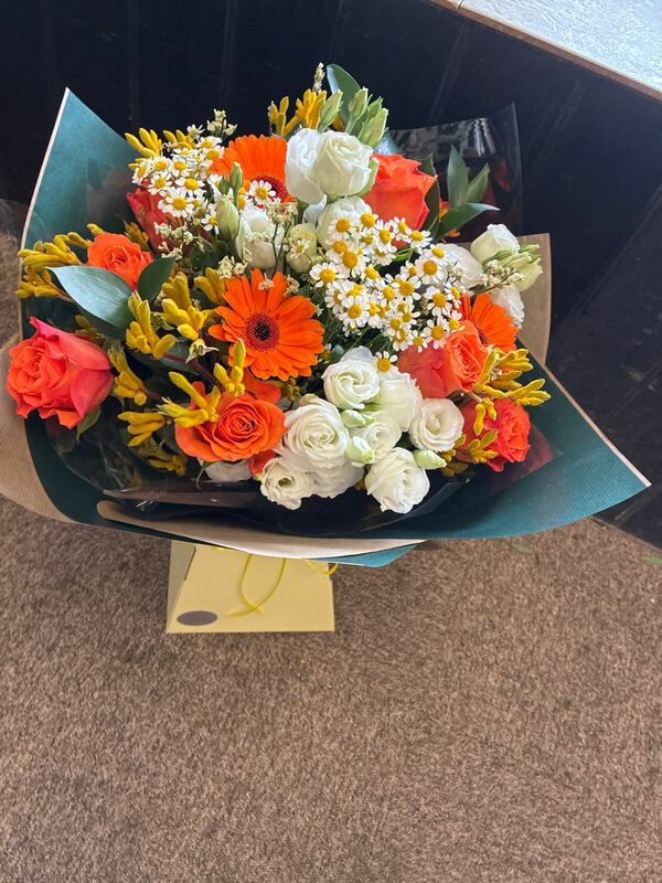 Flowers delivered to customer