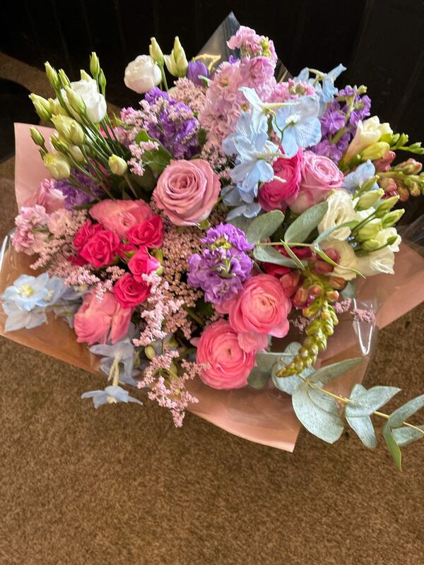 Flowers delivered to customer