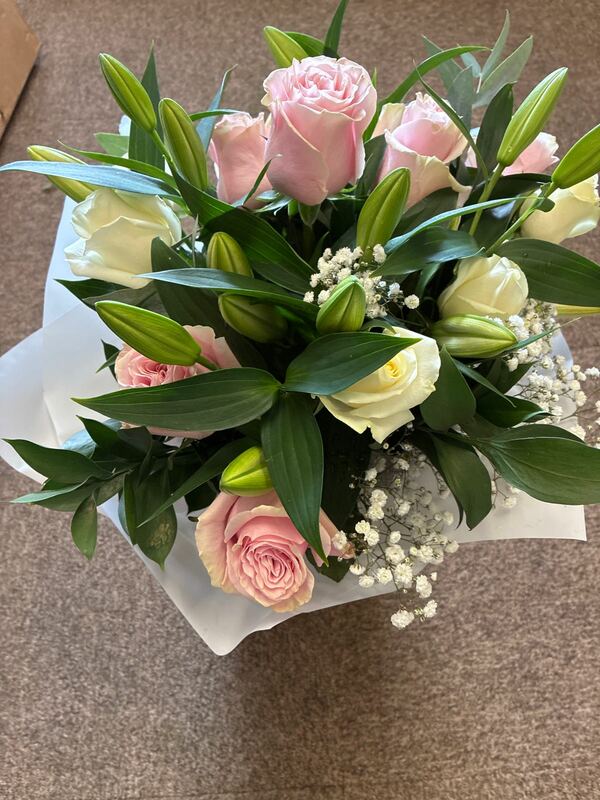 Flowers delivered to customer