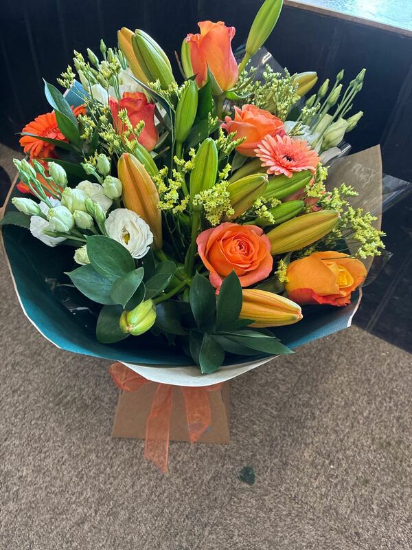 Flowers delivered to customer