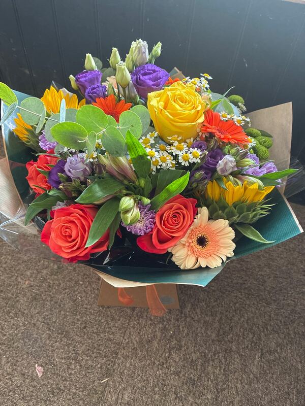 Flowers delivered to customer