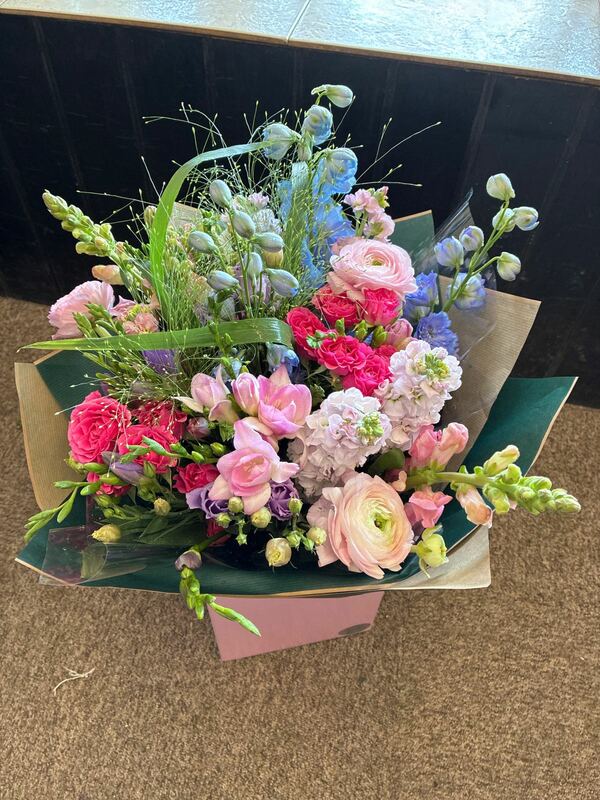 Flowers delivered to customer