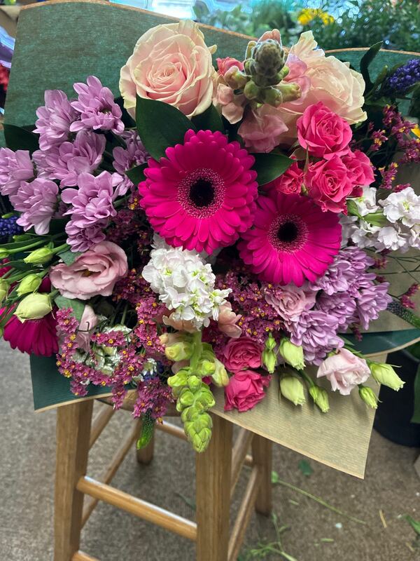 Flowers delivered to customer