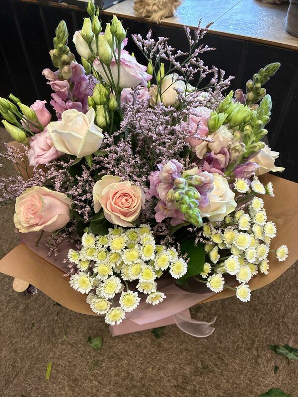 Flowers delivered to customer