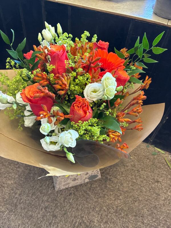 Flowers delivered to customer