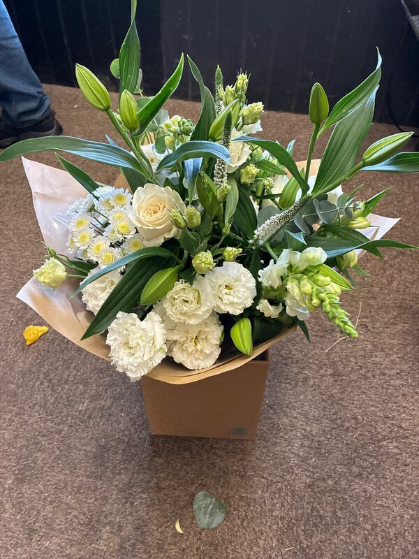 Flowers delivered to customer