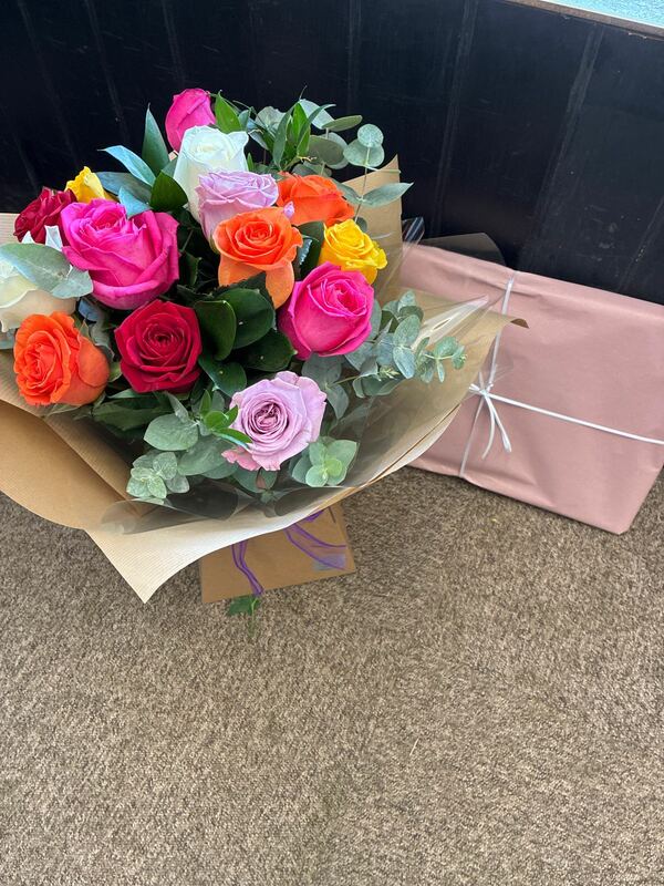 Flowers delivered to customer