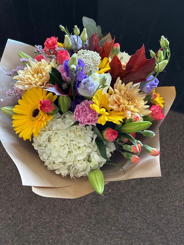Flowers delivered to customer