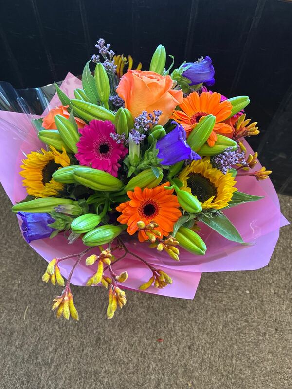 Flowers delivered to customer