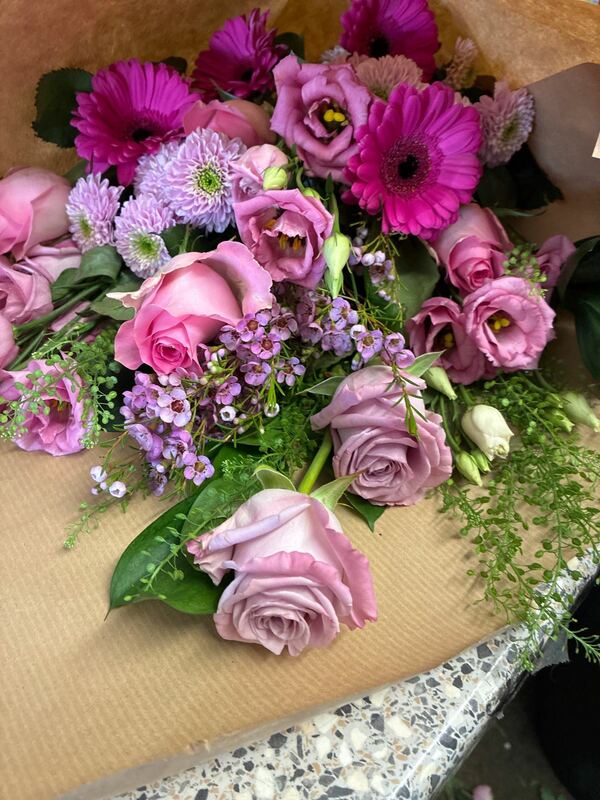 Flowers delivered to customer