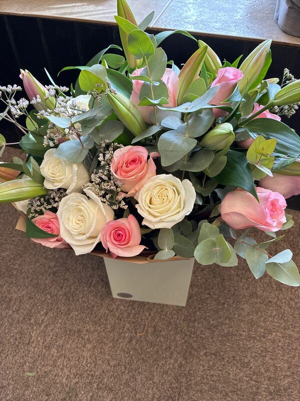 Flowers delivered to customer