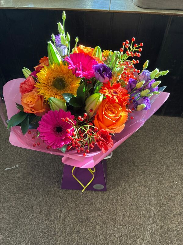 Flowers delivered to customer