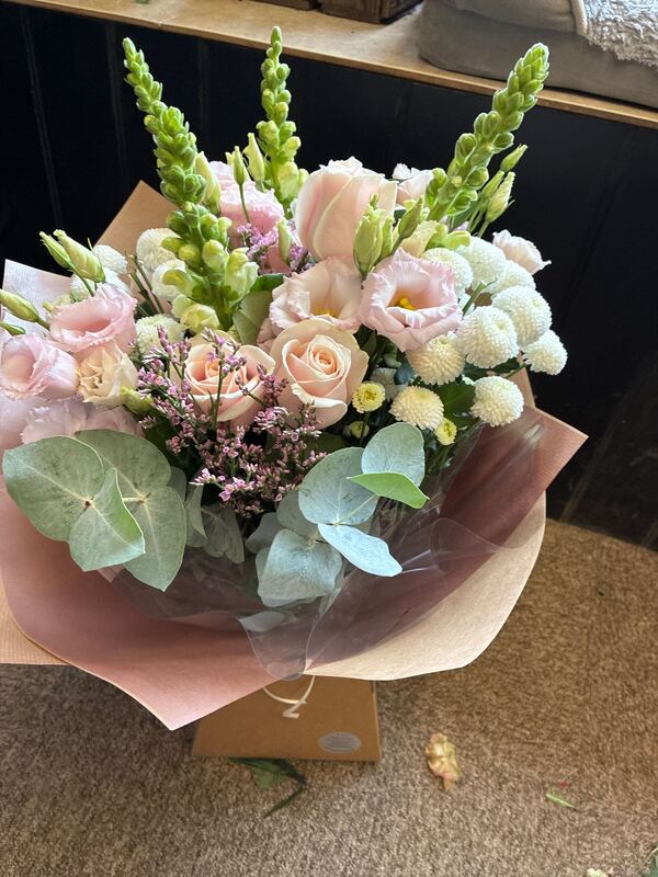 Flowers delivered to customer