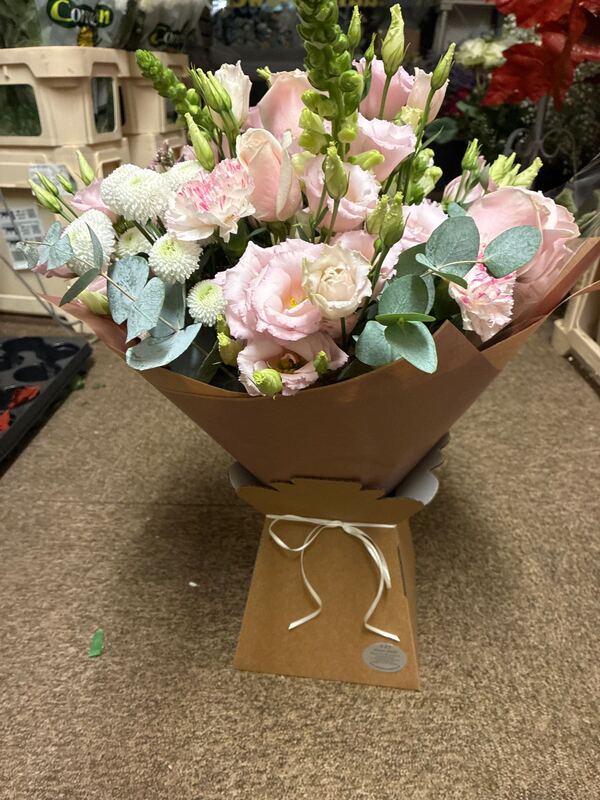 Flowers delivered to customer