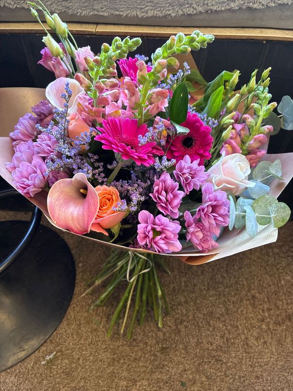 Flowers delivered to customer