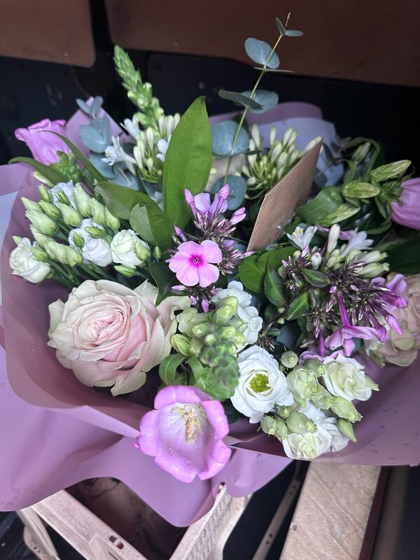 Flowers delivered to customer