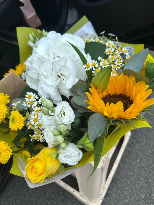 Flowers delivered to customer