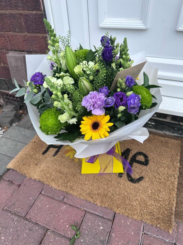 Flowers delivered to customer