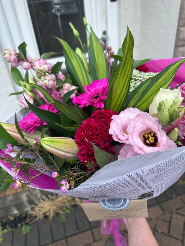 Flowers delivered to customer