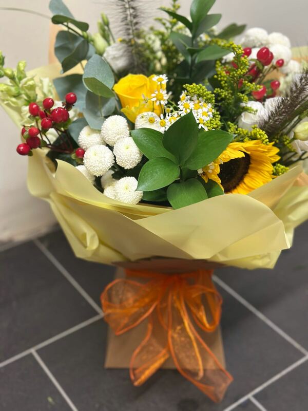 Flowers delivered to customer