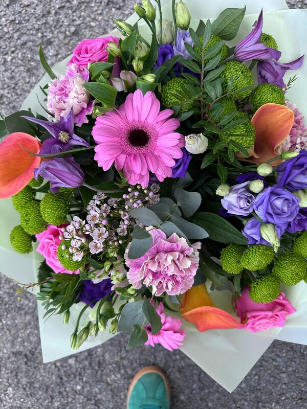 Flowers delivered to customer